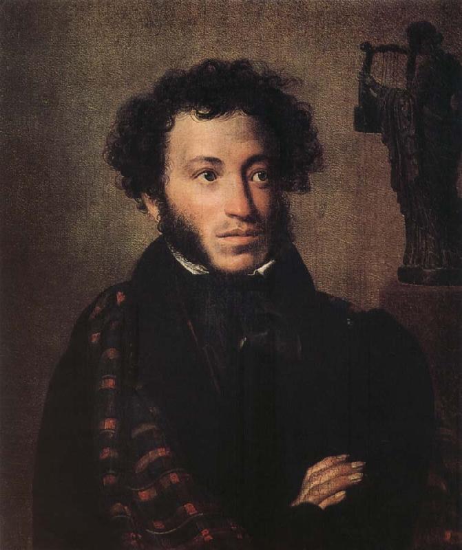 Orest Kiprensky Portrait of Alexander Pushkin oil painting image